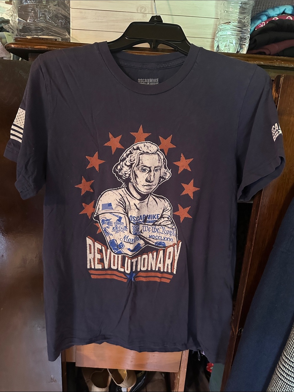 Men's Navy 'Revolutionary' Graphic Short Sleeve Tee